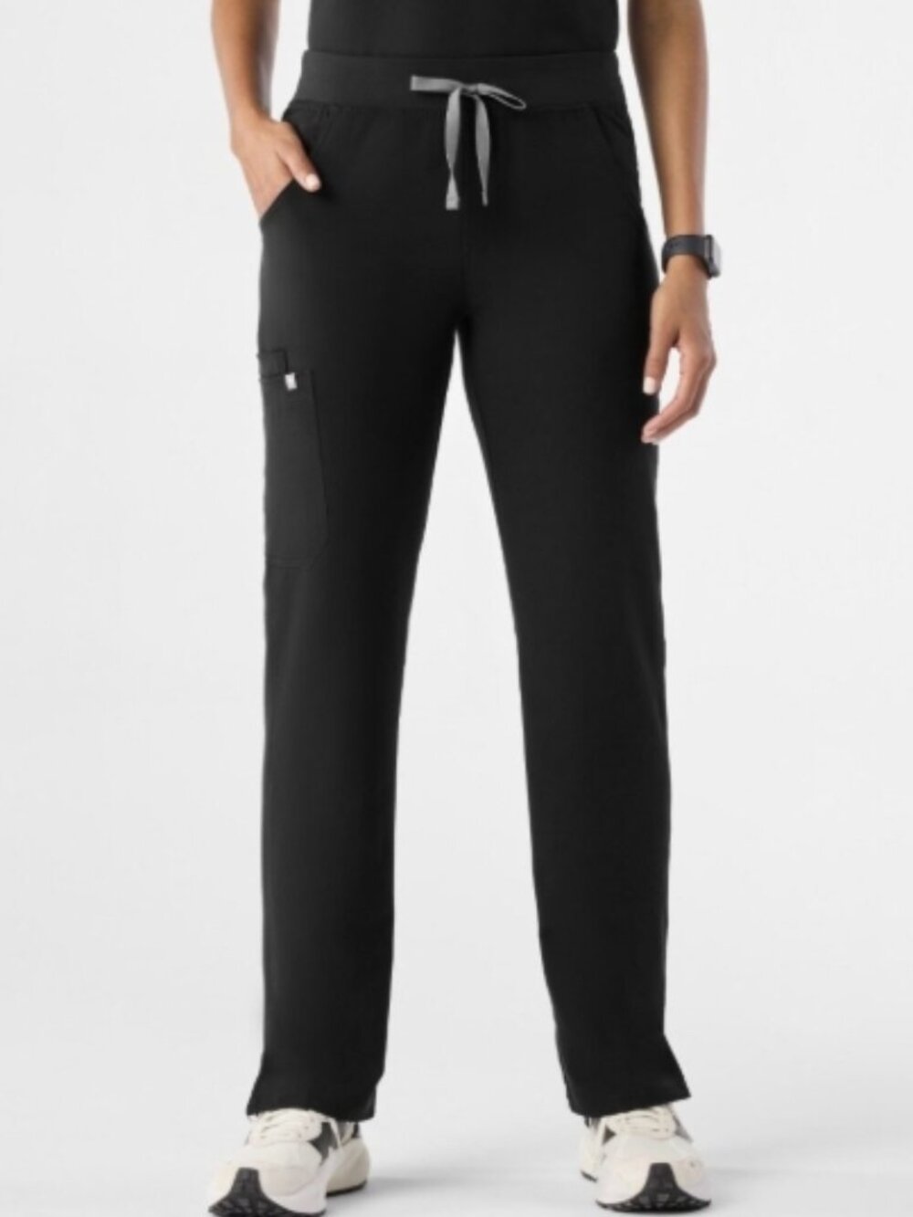 Figs Kade Cargo Scrub Black Pants Medium tall